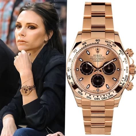 victoria beckham rolex rose gold watch|Victoria Beckham Rolex watches.